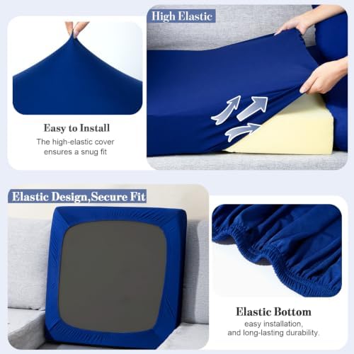 1Pcs Patio Cushion Covers Stretch Outdoor Furniture Protector Slipcovers - Image 4