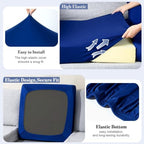 3Pcs Patio Cushion Covers Stretch Outdoor Furniture Protector Slipcovers - Image 4