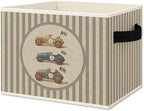 Vintage Race Car Boy Nursery Foldable Storage Bins Box by Unknown