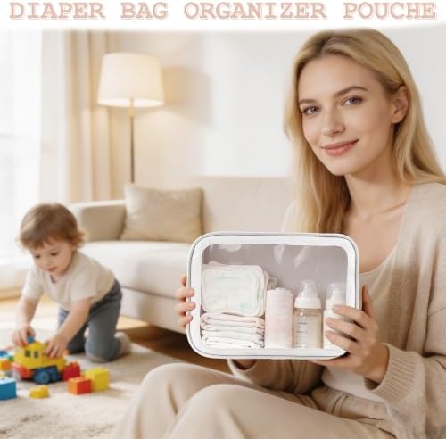 YOPCDJ 5PCS Diaper Bag Organizer Pouches Set, TSA Approved Travel Toiletry Bag - Image 4