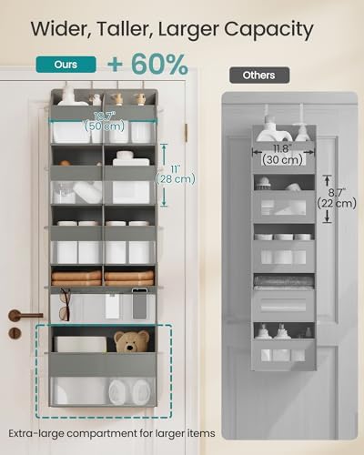 SONGMICS Over-the-Door Organizer, 5 Tier Extra Large of 9 Compartments - Image 3