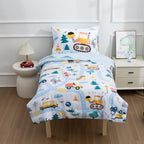 NTBED 4 Pieces Construction Toddler Bedding Set - Image 3