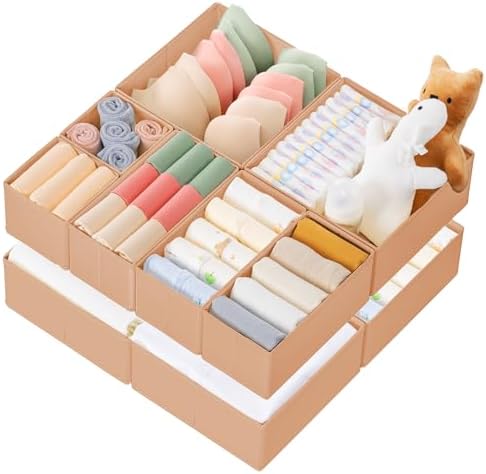 Criusia Drawer Organizer Clothes, 10 Pack Dresser Organizer by Criusia