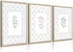 Wildflower Nursery Wall Art Decor Baby Girl Room Canvas Prints Pastel Floral by Unknown