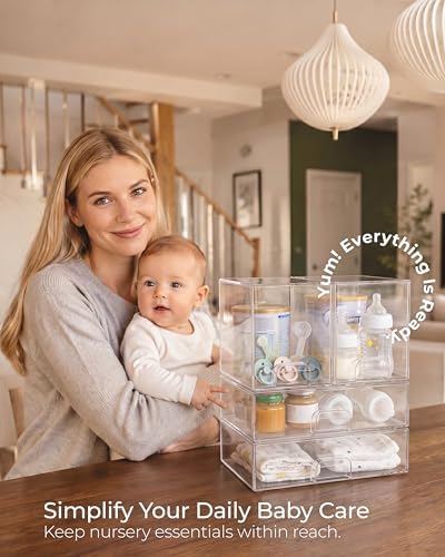 Stackable Storage Drawers Organizer Set of 4 - Image 5