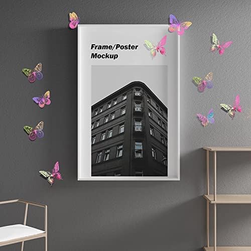 SAOROPEB 3D Butterfly Wall Decor 48 Pcs Laser Purple Butterfly Decorations - Image 5