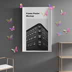 SAOROPEB 3D Butterfly Wall Decor 48 Pcs Laser Purple Butterfly Decorations - Image 5