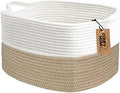COMFY-HOMI Cotton Rope Woven Basket by COMFY-HOMI