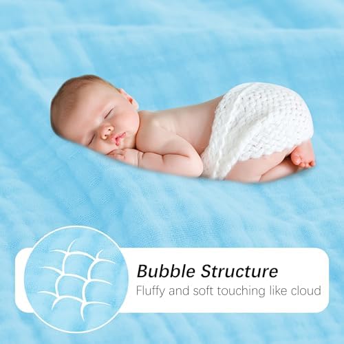 SWEET DOLPHIN Muslin Baby Bath Towels Blanket - Image 7