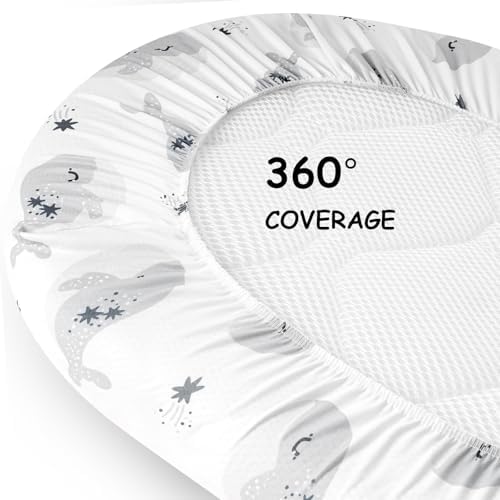 Yoofoss 3-Pack Bassinet Sheets for Boys Girls Universal Fit - Image 7