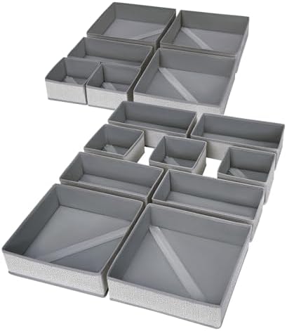 DIMJ Drawer Organizers Cloths, Closet Underwear Organizer, 15 Packs Foldable by DiMJ