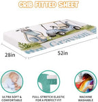Custom Baby Boy Minky Crib Bedding Set, Golf Bedding 3 Pcs Set - Image 3