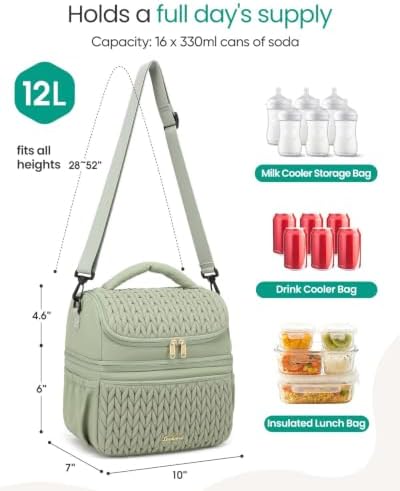 Breastmilk Cooler Bag, 12L Double Deck - Image 2