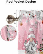 Vandarllin Christmas Gnome Valance Curtains - Image 7