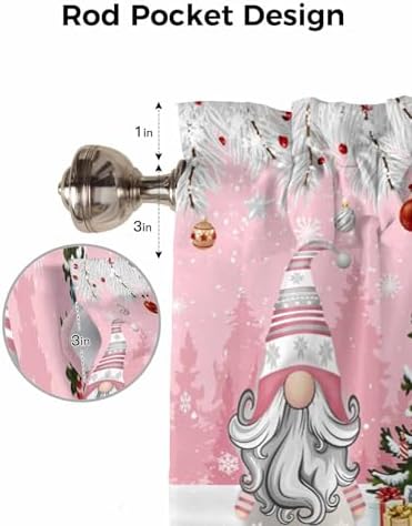 Vandarllin Christmas Gnome Valance Curtains - Image 7