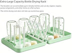 Foldable Travel Bottle Drying Rack, 16-Rib High Capacity, Space-Saving Portable - Image 3