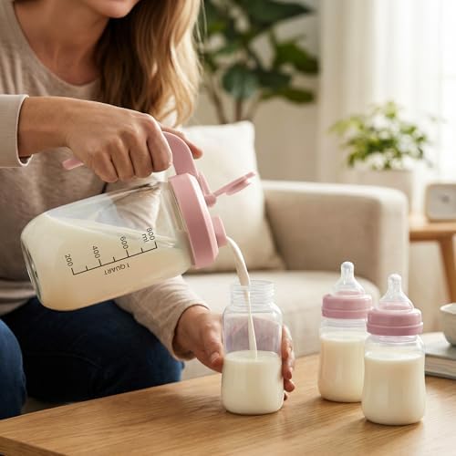 Breast Milk Pitcher 32 OZ, Heat & Cold Resistant, Sudden Temperature Safe - Image 3