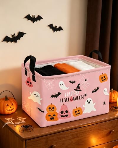 Essme Rectangular Halloween Basket, Kids Storage Bins Organizer - Image 3