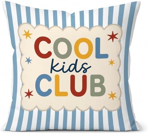 Kids Room Playroom Decor Pillow Cover 18x18 by Unknown