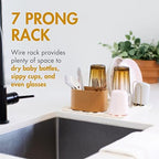Boon ARC Modular Baby Bottle Drying Rack — Includes Silicone Drying Mat - Image 3