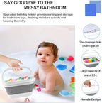 Bath Toy Storage Organizer, Foldable Bath Toy Holder - Image 3