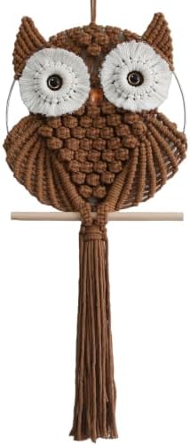 Achart Owl Macrame Wall Hanging-Hand Woven Boho Tapestry-Macrame Wall Decor by Achart