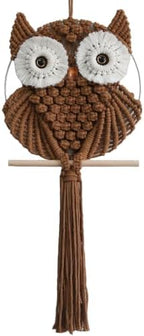Achart Owl Macrame Wall Hanging-Hand Woven Boho Tapestry-Macrame Wall Decor by Achart