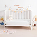 NTBAY Mini Crib Muslin Fitted Sheets, 2 Pack, 24 x 38 - Image 2