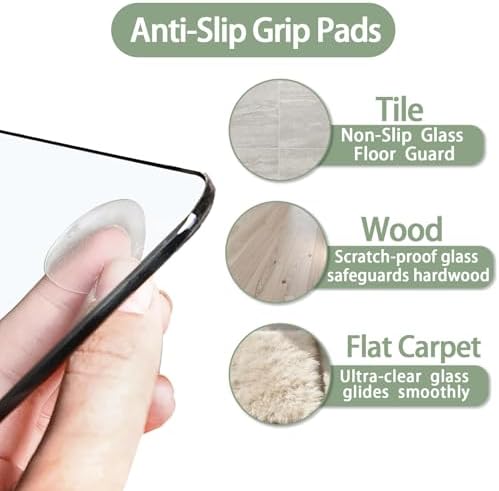 Tempered Glass Chair Mat for Carpet 72"x54", Floor Protector - Image 6