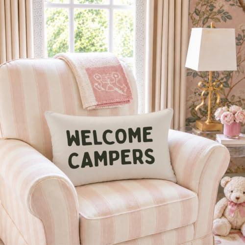 Welcome Campers 12x20 Pillow Cover Camping Decor， - Image 4