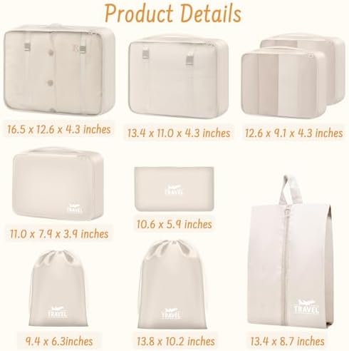 9 Set Packing Cubes for Travel Essentials - Image 2