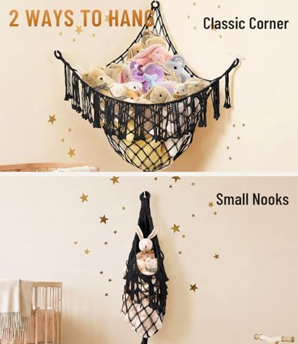 Lare Stuffed Animal Storage Hammock Corner Net - Image 5