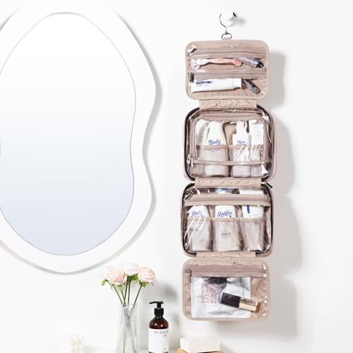 NISHEL Travel Toiletry Bag for women, Portable Hanging makeup Organizer - Image 2