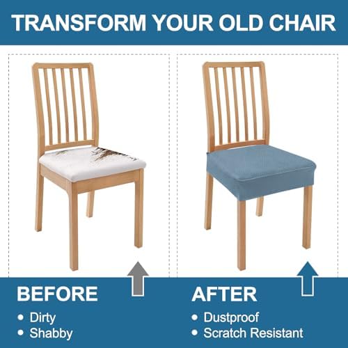 Smiry Waterproof Seat Covers for Dining Room Chairs - Image 7
