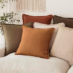 Foindtower Decorative Linen Fringe Throw Pillow Covers Cozy Boho Farmhouse - Image 7
