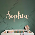 Custom Wood Name Sign For Nursery, 1/3 INCH THICKNESS, Boho Nursery Sign - Image 2