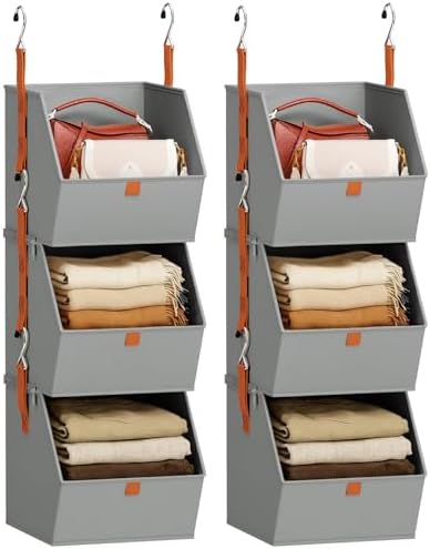 Homsorout Collapsible Hanging Closet Organizer by Homsorout