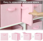 GRANNY SAYS Pink Cube Storage Bins, 13x13 Storage Cube Organizer - Image 5