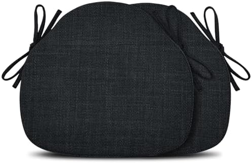 Shinnwa Kitchen Chair Cushions Set of 2, High-Resilience Foam Windsor Seat Pads by Shinnwa