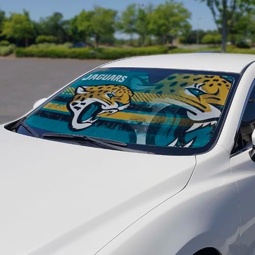 Fanmats NFL Windshield Sun Auto Shade, Sun Shield Sun Visor Accordion tri-fold - Image 2