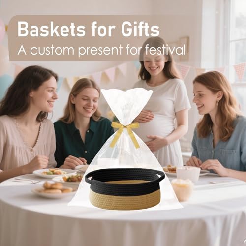 JMvicyroam Small Woven Basket, Empty Gift Basket - Image 4