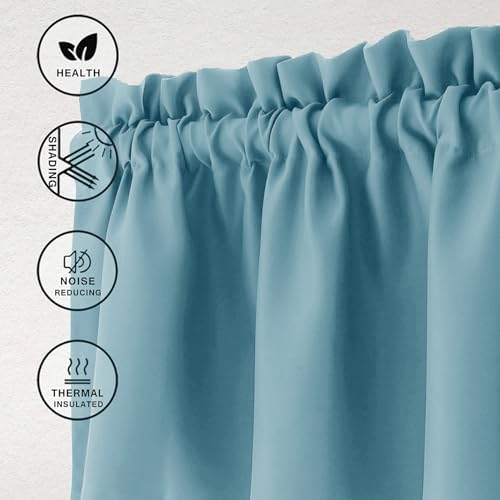 Hiasan Stone Blue Valance Curtains - Image 2