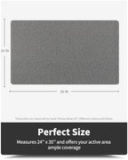 Non-Slip Bathtub Mat, 24x35 Inch Shower Mats - Image 6