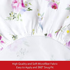 Pack and Play Sheets Girl, Mini Crib Sheets, Stretchy Playard Fitted Sheet - Image 4