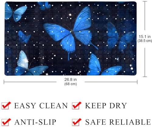 Shower Mat Non Slip, 26.8 x 15.1 Inch Bathtub Mat - Image 4