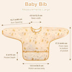 Accmor 5 Pack Long Sleeve Bibs, Baby Smock Waterproof Sleeved Bib Smock - Image 7