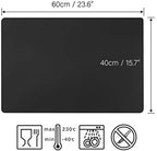 Gartful Black Extra Large Silicone Mat, 23.6 x 15.7 inches Silicone Craft Sheet - Image 2