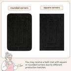 GRANNY SAYS Black Bathroom Rugs Set 2 Piece, Soft Microfiber Bath Mats - Image 3