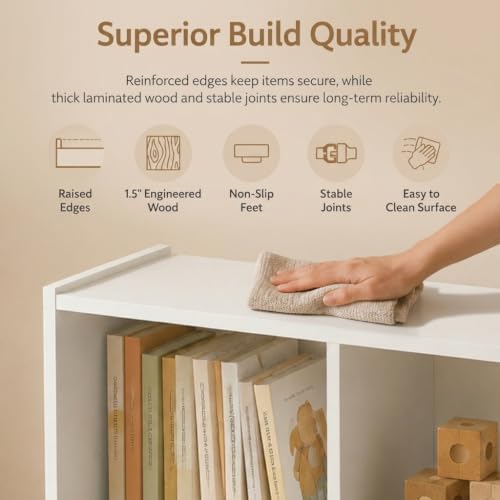 8 Cube Storage Organizer, Kids Cube Shelf Toy Storage - Image 4