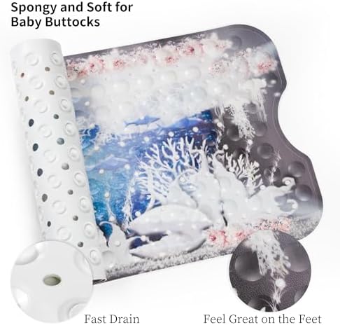 Baby Bathtub and Shower Mat, Non Slip - Image 4